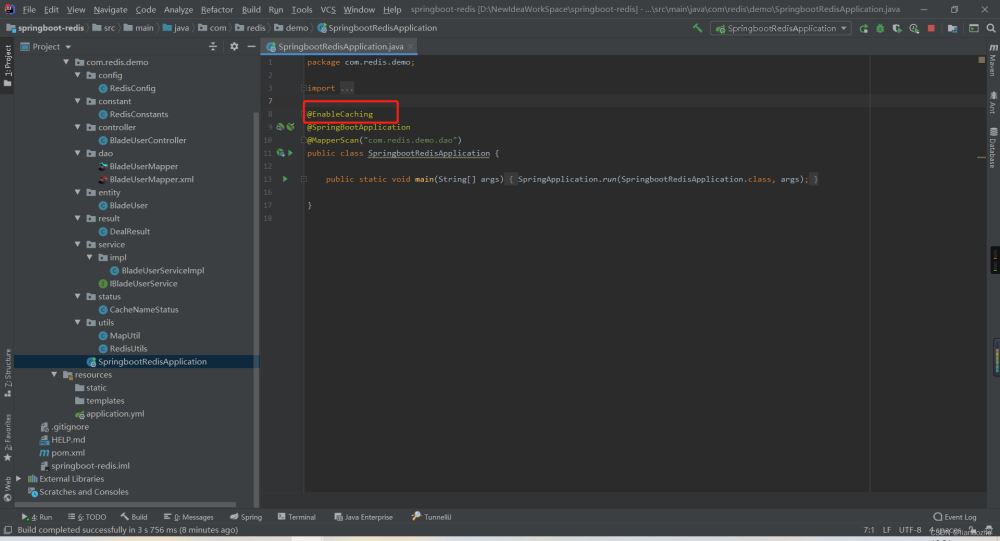 SpringBoot整合Redis实现高并发数据缓存的示例讲解