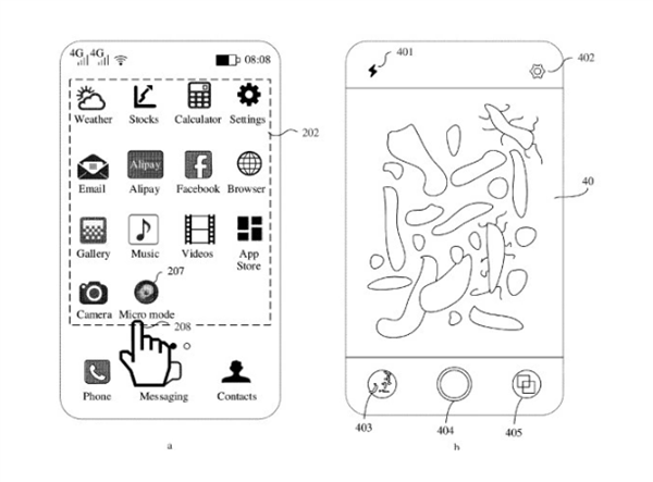 最高放大400倍 华为新专利曝光:手机可当显微镜 能分析菌落