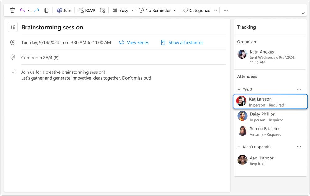 应对混合会议情境，微软 Outlook 计划 3 月推出“In-person event”功能