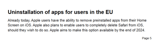 <a href=https://www.freexyz.cn/tag/iPhone.html target=_blank class=infotextkey>iPhone</a> 欧洲用户可卸载Safari浏览器