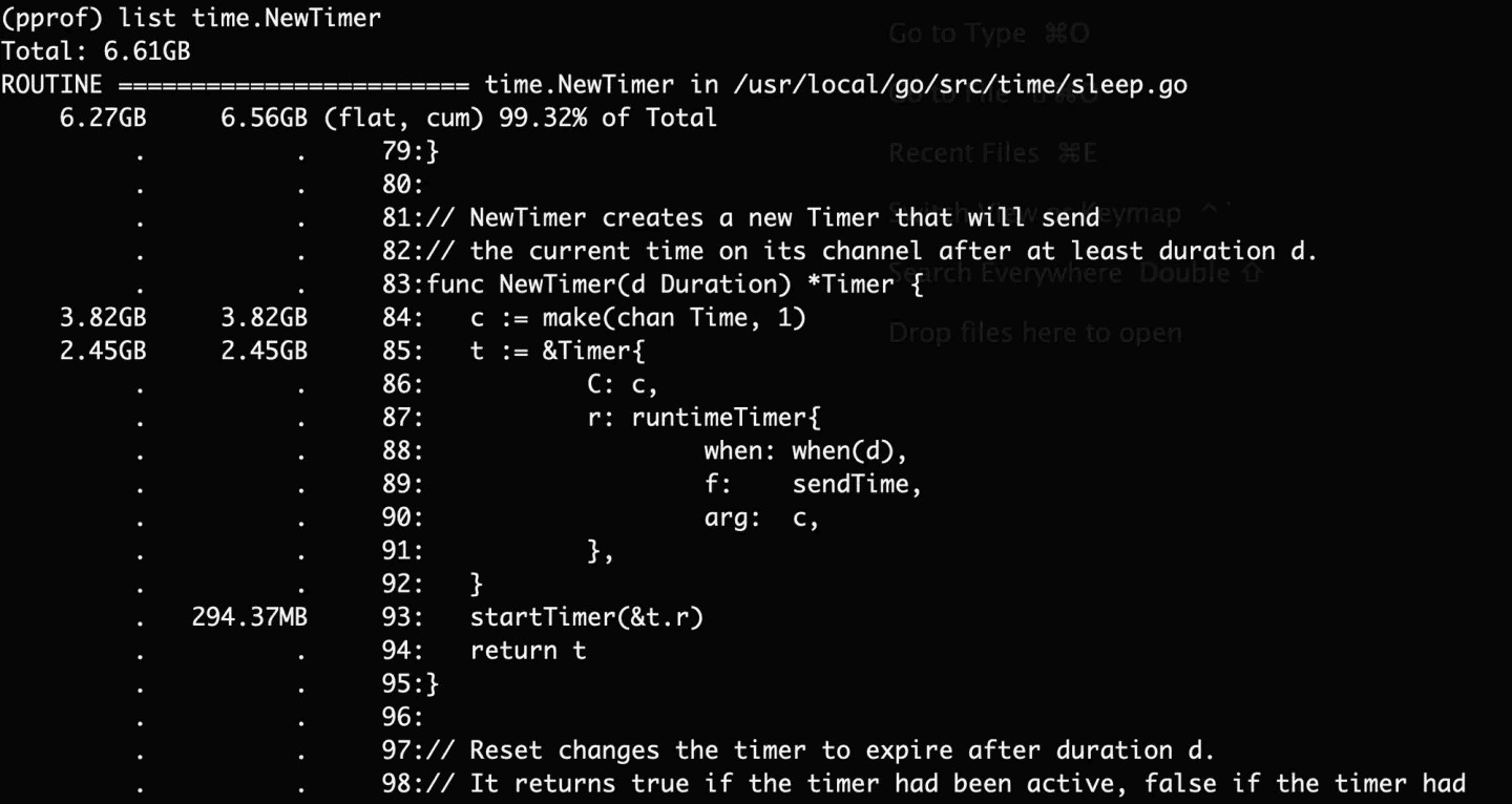 Golang内存泄露场景与定位方式的实现