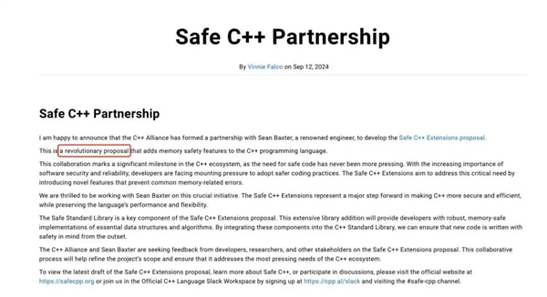 C++发布革命性提案!内存安全成标配、大量借鉴Rust
